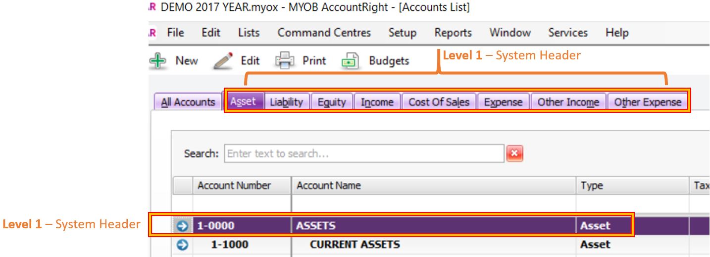 Building A Master Chart of Accounts (Part 1) Five Ledger